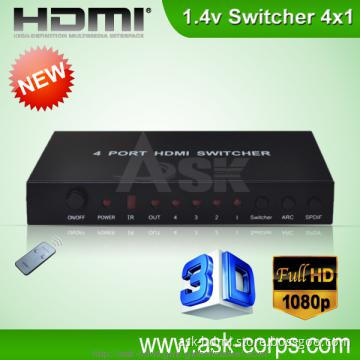Hot 1.4v  HDMI Switcher  4 in 1 out   4KX2K